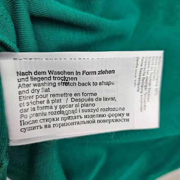 Olsen Europe Womens Green Short Sleeve T-Shirt 100% Cotton Size 8 - Picture 7 of 7